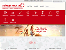 Tablet Screenshot of cirurgicasantacruz.com.br